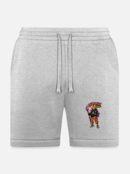 Halloween Legend Pumpkin Head Streetwear - Bella + Canvas Unisex Short - heather gray