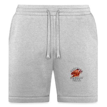 Intense Basketball Fire Graphic - Bella + Canvas Unisex Short - heather gray - Front