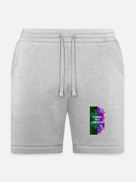 Coded But Creative - Bella + Canvas Unisex Short - heather gray
