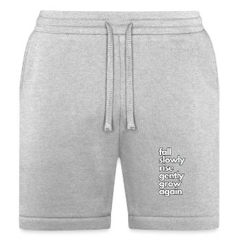 Fall Slowly Rise Gently Grow Again Minimal Strengt - Bella + Canvas Unisex Short - heather gray - Front