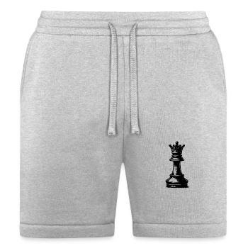 Chess Set Checkers - Bella + Canvas Unisex Short - heather gray - Front