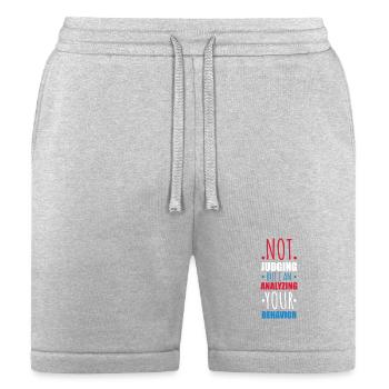 Not Judging Analyzing Your Behavior Quote - Bella + Canvas Unisex Short - heather gray - Front
