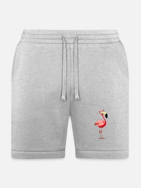 Flamingos Style - Bella + Canvas Unisex Short - heather gray