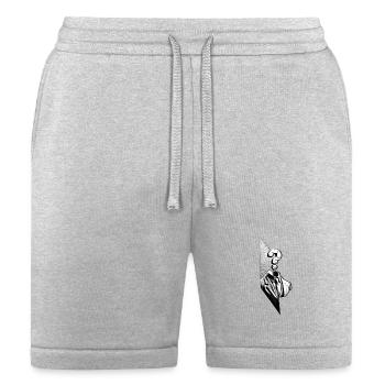 Abstract Headless Suit Illustration - Bella + Canvas Unisex Short - heather gray - Front