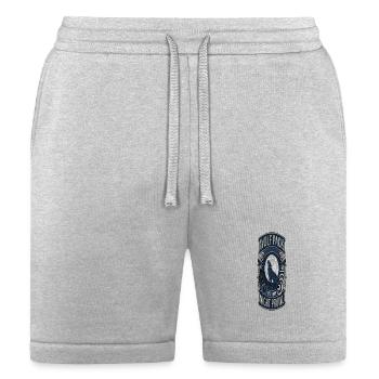 Wolf Pack Night Prowl | Geometric Howling Wolf Ful - Bella + Canvas Unisex Short - heather gray - Front
