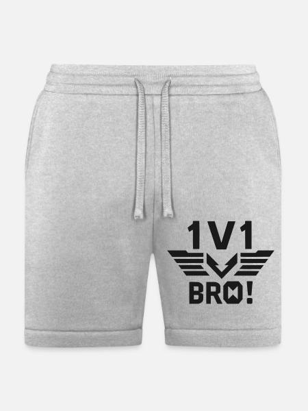 1v1 Bro - Bella + Canvas Unisex Short - heather gray