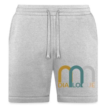 Dialogue Arch Emblem - Bella + Canvas Unisex Short - heather gray - Front