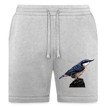 Nuthatch illustration - Bella + Canvas Unisex Short - heather gray - Front