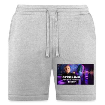 Master Podcast Thumbnail Logo Screen - Bella + Canvas Unisex Short - heather gray - Front