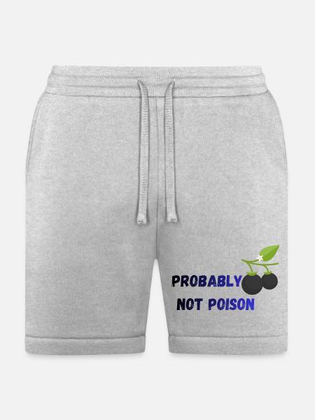 Probably Not Poison -Black Nightshade - Bella + Canvas Unisex Short - heather gray