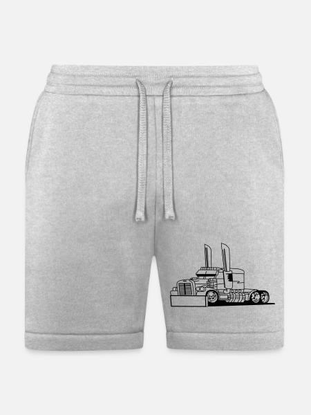 Comic style truck - Bella + Canvas Unisex Short - heather gray