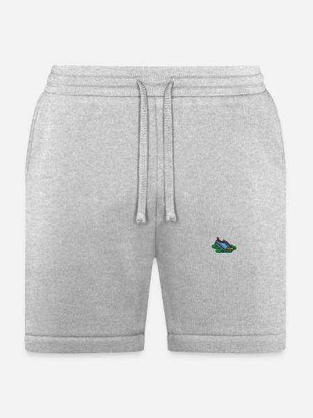 Runningshoes embroidered - Bella + Canvas Unisex Short - heather gray
