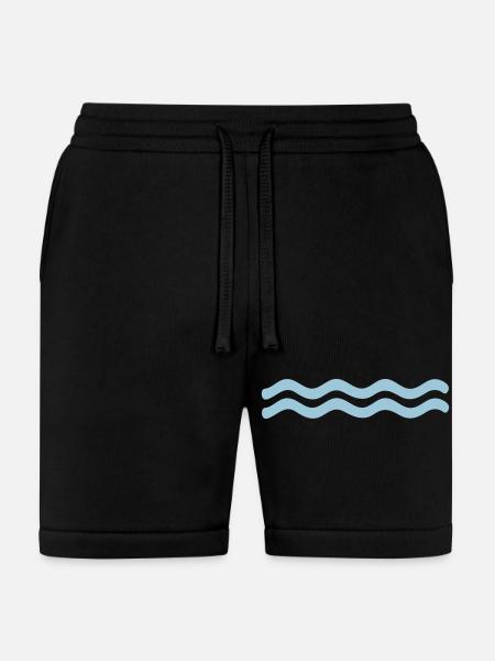 water - Bella + Canvas Unisex Short - black