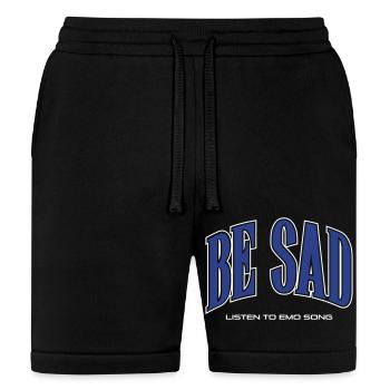 Be Sad Listen to Emo - Bella + Canvas Unisex Short - black - Front