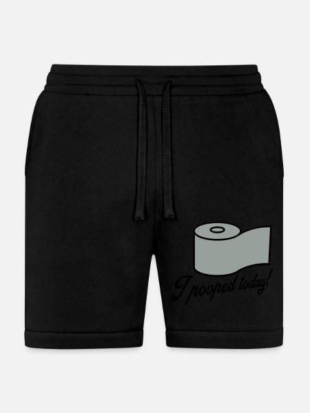 I pooped today quote - Bella + Canvas Unisex Short - black