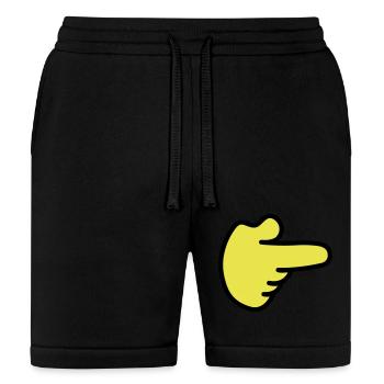 FINGER HAND POINTING RIGHT - Bella + Canvas Unisex Short - black - Front