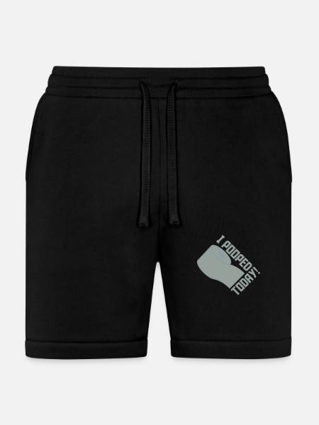 I pooped today quote - Bella + Canvas Unisex Short - black