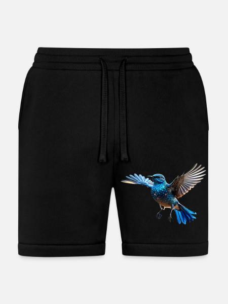 Beautiful bird - Bella + Canvas Unisex Short - black
