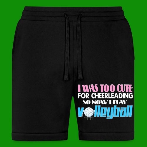 Too Cute For Cheerleading Volleyball - Bella + Canvas Unisex Short