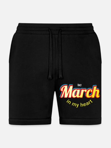 march - Bella + Canvas Unisex Short - black