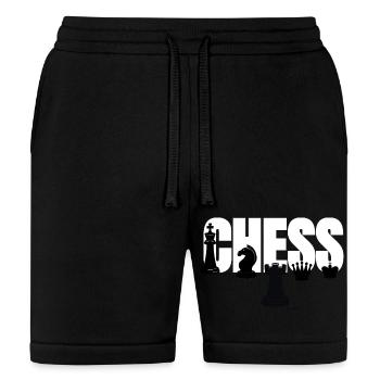 Stylish Chess Lover Typography Print - Bella + Canvas Unisex Short - black - Front