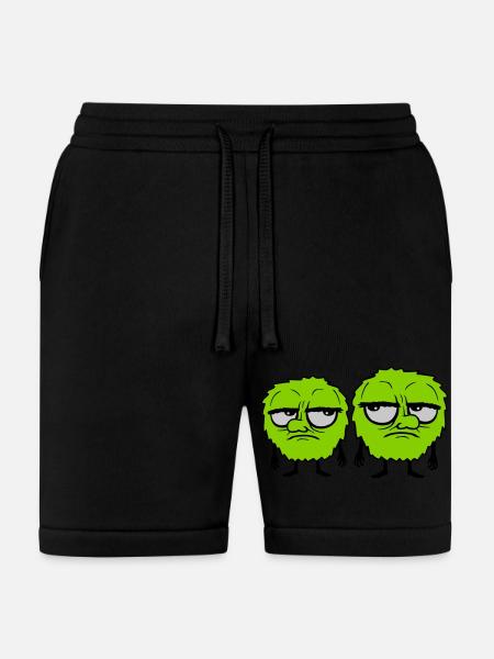 2 monsters eyes roll - Bella + Canvas Unisex Short - black