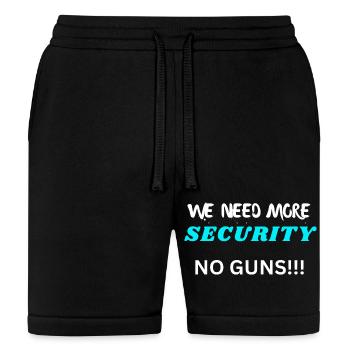 We Need More Security No Guns - Bella + Canvas Unisex Short - black - Front