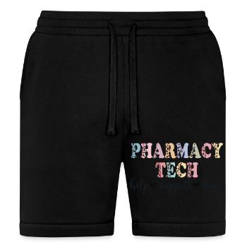Pharmacy Tech help support kind - Bella + Canvas Unisex Short - black - Front