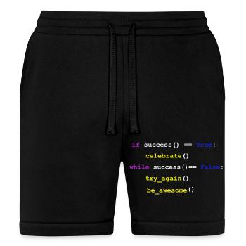 "The Programmer's Loop of Success" - Bella + Canvas Unisex Short - black - Front