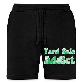 Yard Sale Addict green camo - Bella + Canvas Unisex Short - black - Front