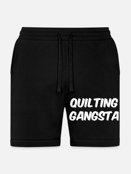 Funny Quilting Quilting Gangsta - Bella + Canvas Unisex Short - black