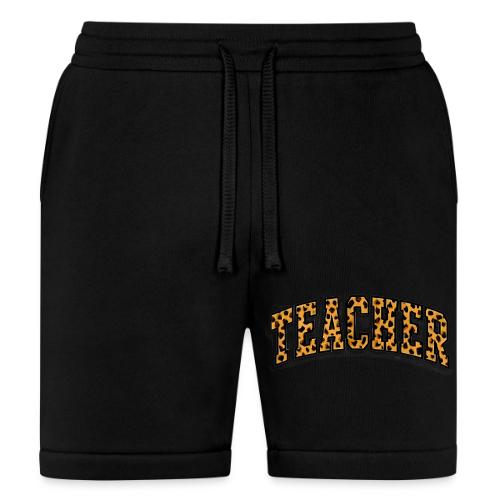 Leopard Print Teacher Typography - Bella + Canvas Unisex Short