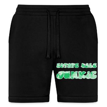 Estate Sale Junkie green camo - Bella + Canvas Unisex Short - black - Front