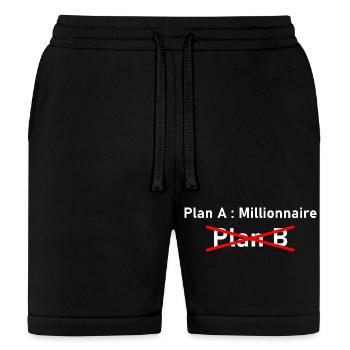 Plan A blanc - Bella + Canvas Unisex Short - black - Front