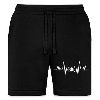 Drone heartbeat - Bella + Canvas Unisex Short - black - Front