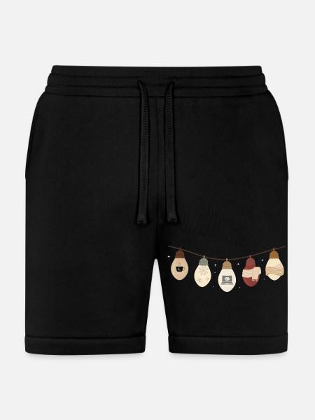 comfy lights winter - Bella + Canvas Unisex Short - black