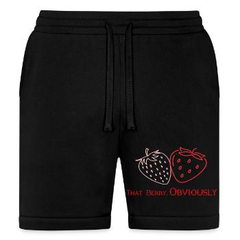 That Berry Strawberry Bestie Design2 - Bella + Canvas Unisex Short - black - Front