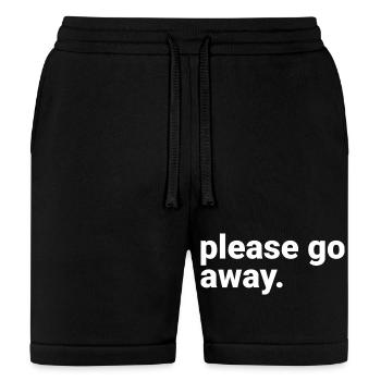 Please Go Away - Bella + Canvas Unisex Short - black - Front