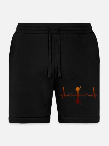 Heartbeat Dancer Silhouette - Bella + Canvas Unisex Short - black