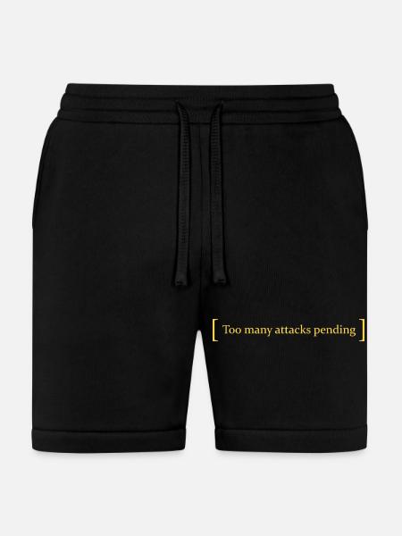 Too many attacks pending - Bella + Canvas Unisex Short - black