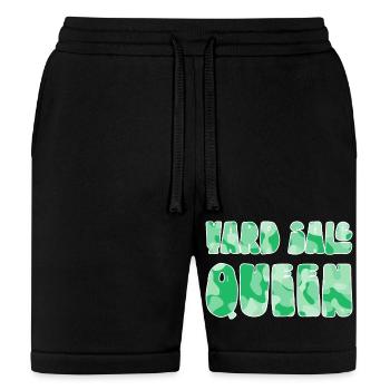 Yard Sale Queen green camo - Bella + Canvas Unisex Short - black - Front