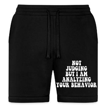 Not Judging But I Am Analyzing Your Behavior - Bella + Canvas Unisex Short - black - Front