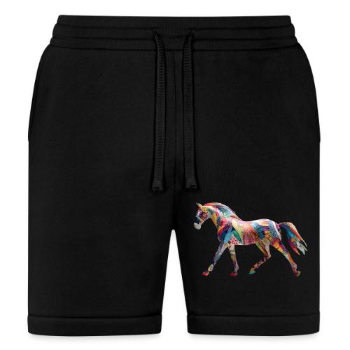 Colorful Abstract Horse Art Design - Bella + Canvas Unisex Short