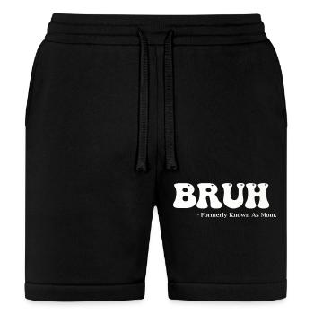 Bruh Formerly Known Mom Funny - Bella + Canvas Unisex Short - black - Front