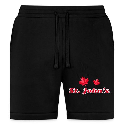St. John's with two red maple leaves - Bella + Canvas Unisex Short