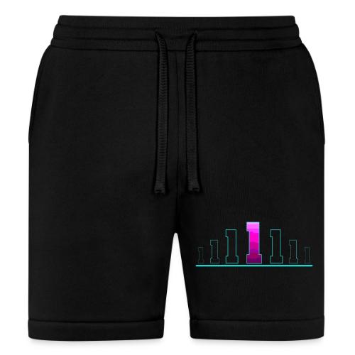 Number 1 in Magenta: Varsity Font - Bella + Canvas Unisex Short