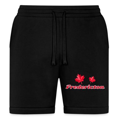 Fredericton with two red maple leaves - Bella + Canvas Unisex Short