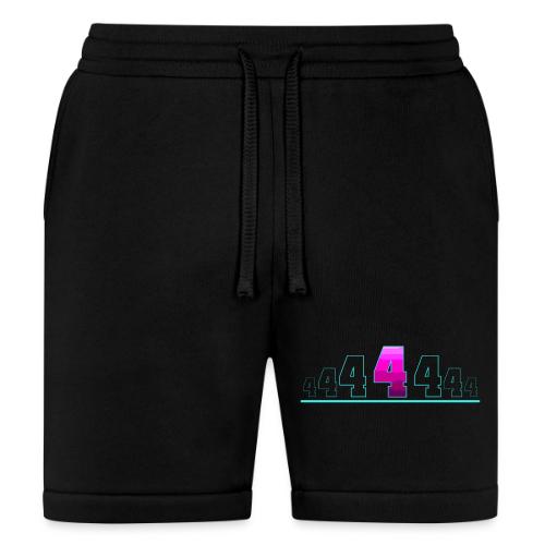 Number 4 in Magenta: Varsity Font - Bella + Canvas Unisex Short
