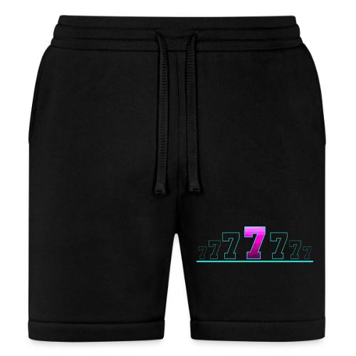Number 7 in Magenta: Varsity Font - Bella + Canvas Unisex Short