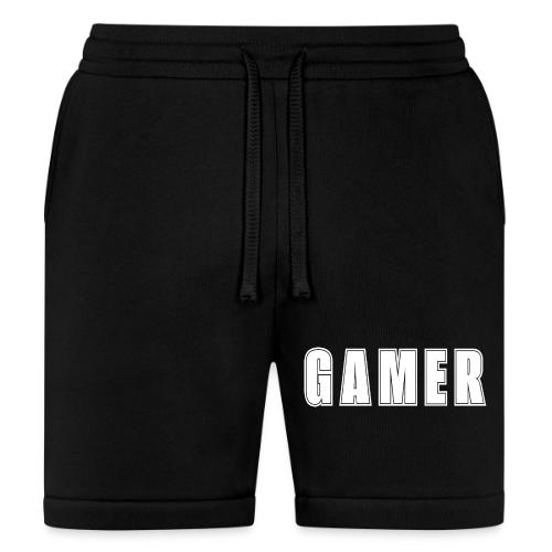 Gamer Collegiate White Text Design - Bella + Canvas Unisex Short